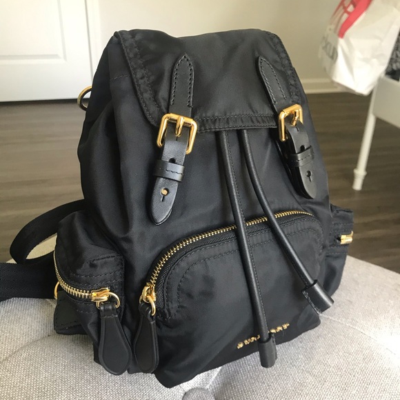burberry black backpack